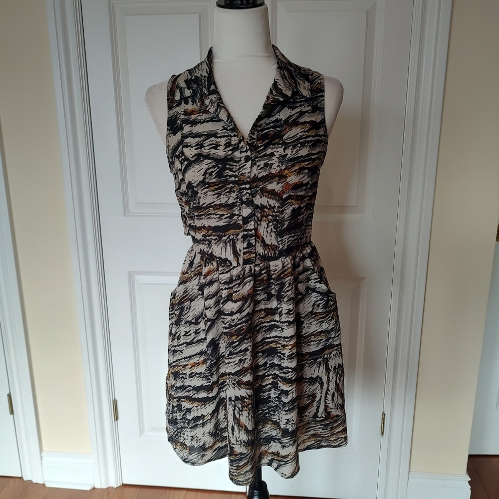 Lush Nordstrom Print Dress with Collar